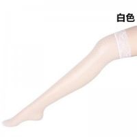 【情趣内衣】中筒蕾丝花边情趣网袜佐卡莲/ZOCOA白色